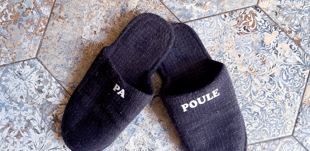 Pantofole personalizzate in flex termoadesivo