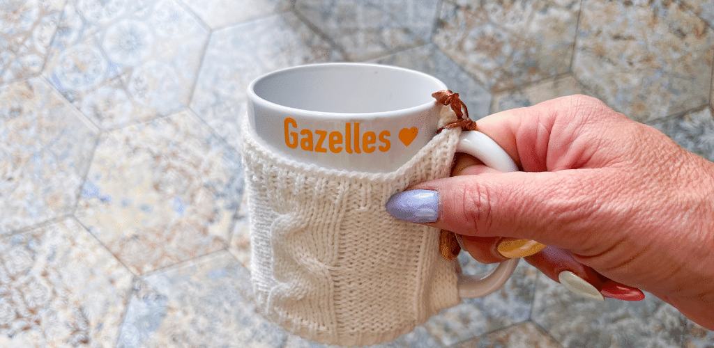 Tazza personalizzata in vinile adesivo