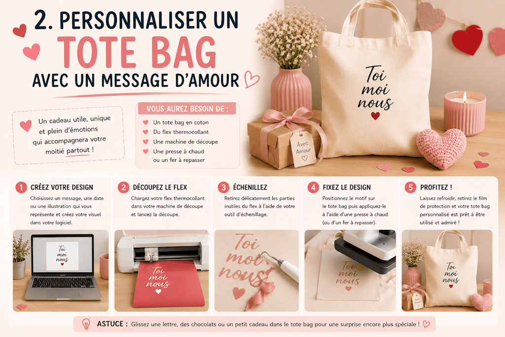 handgemachter DIY-Stoffbeutel