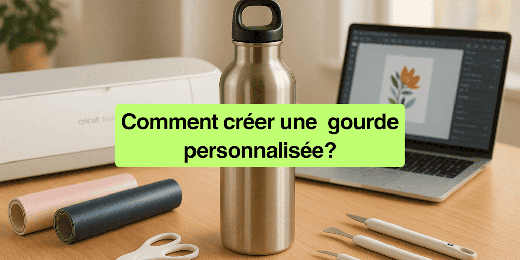DIY: Wie man eine einzigartige und trendige personalisierte Trinkflasche mit der Cricut gestaltet.