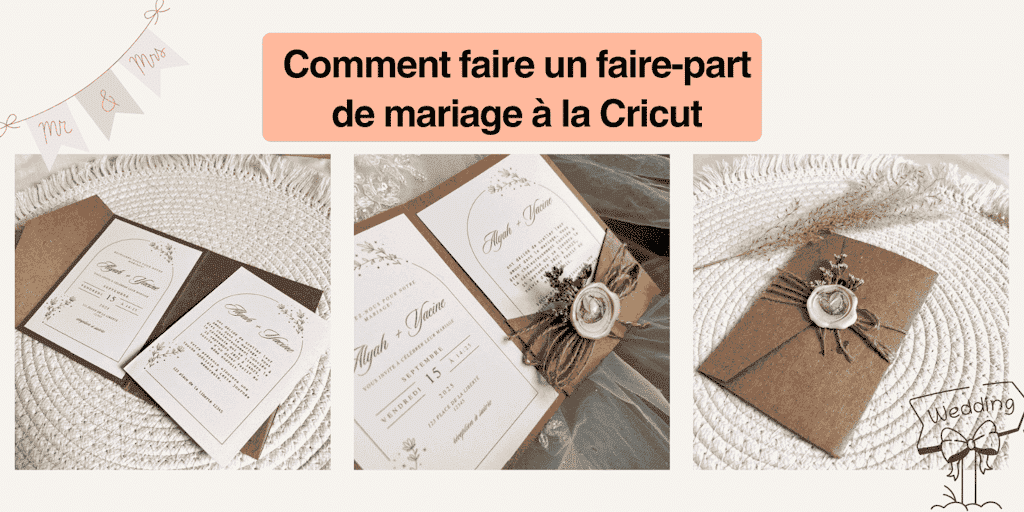 Wie macht man eine Hochzeitseinladung mit dem Cricut. Die komplette Anleitung in 5 einfachen Schritten.