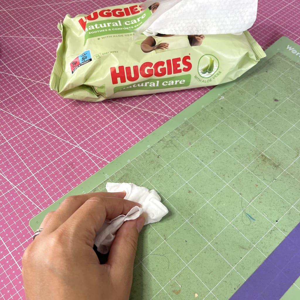 Seine Cricut-Schneidematte reinigen