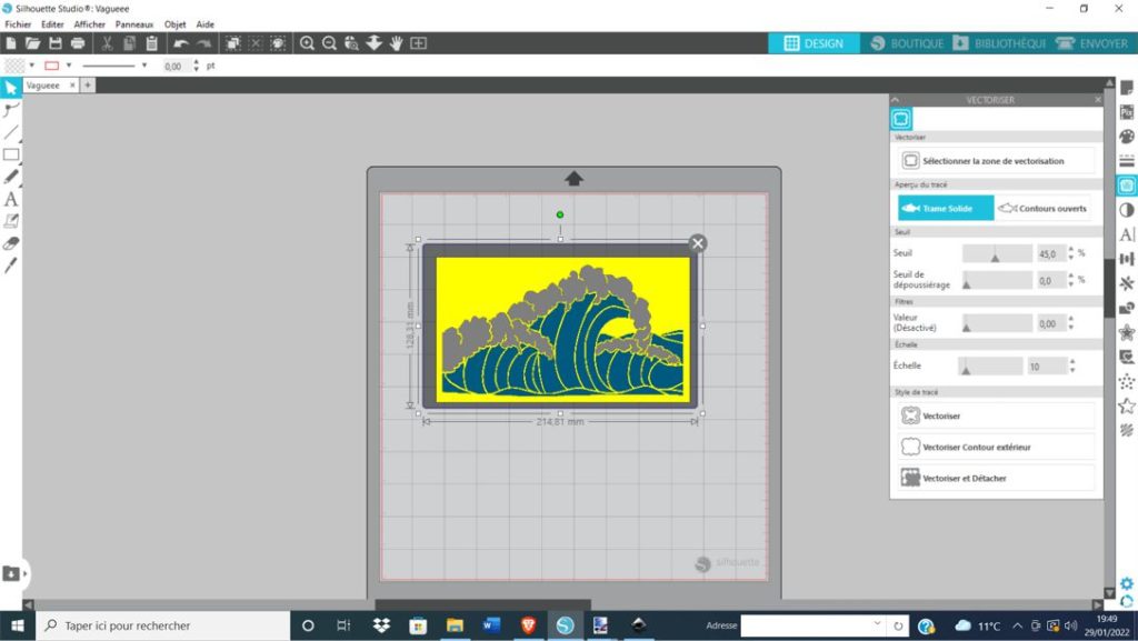 Vectorization in Silhouette Studio