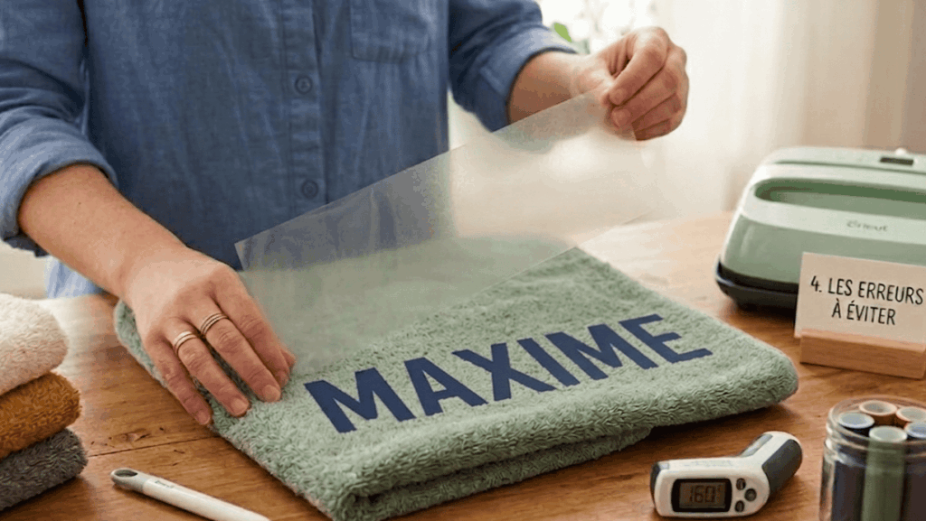 DIY tutorial personalized towel