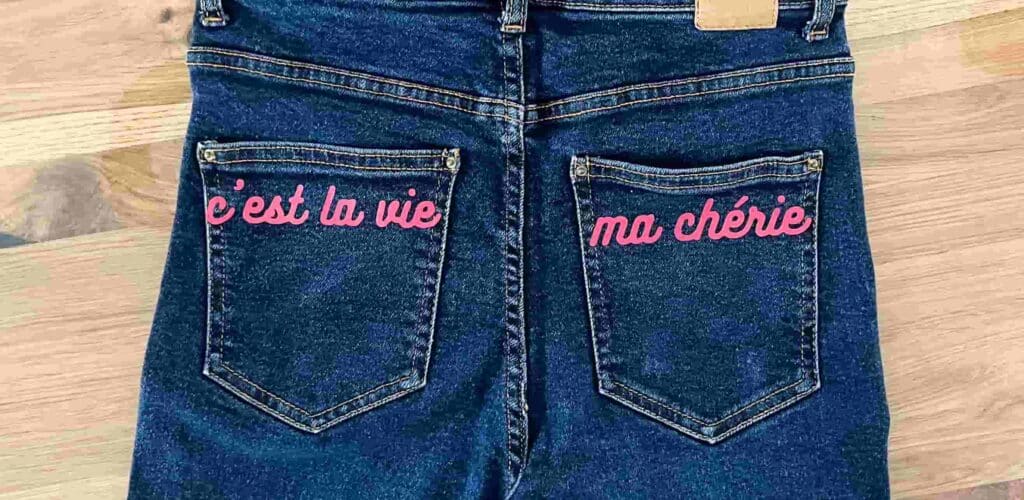 Jeans-Gestaltung Taschen