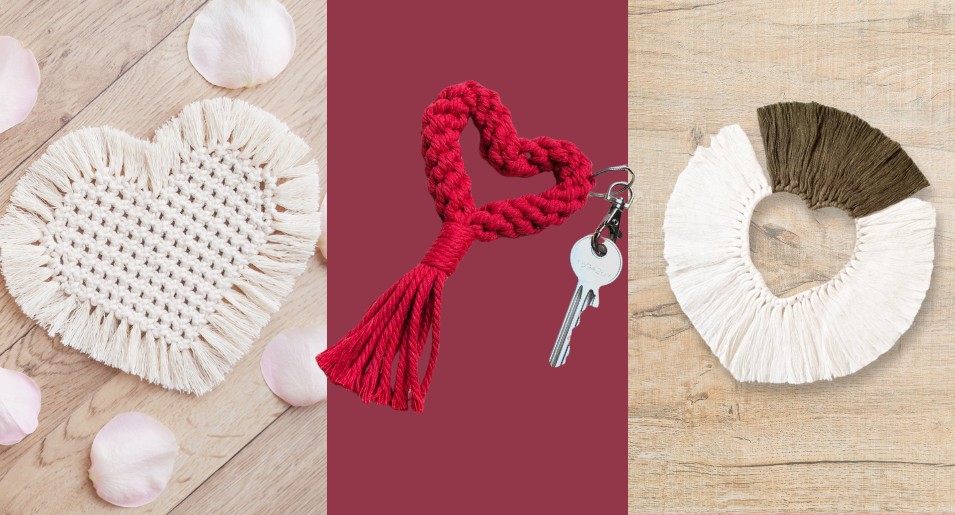 DIY Makramee Valentinstag