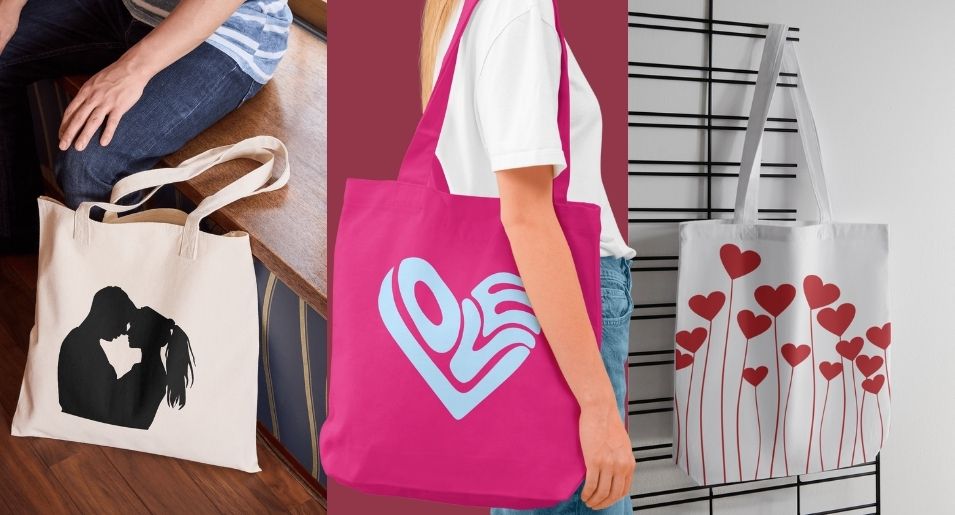 DIY Tote Bag Valentinstag