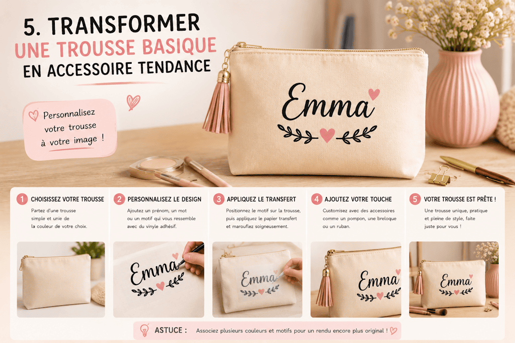 personalized pouch DIY