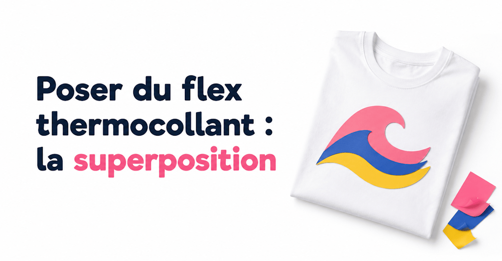 Applicare il flex termoadesivo: la sovrapposizione