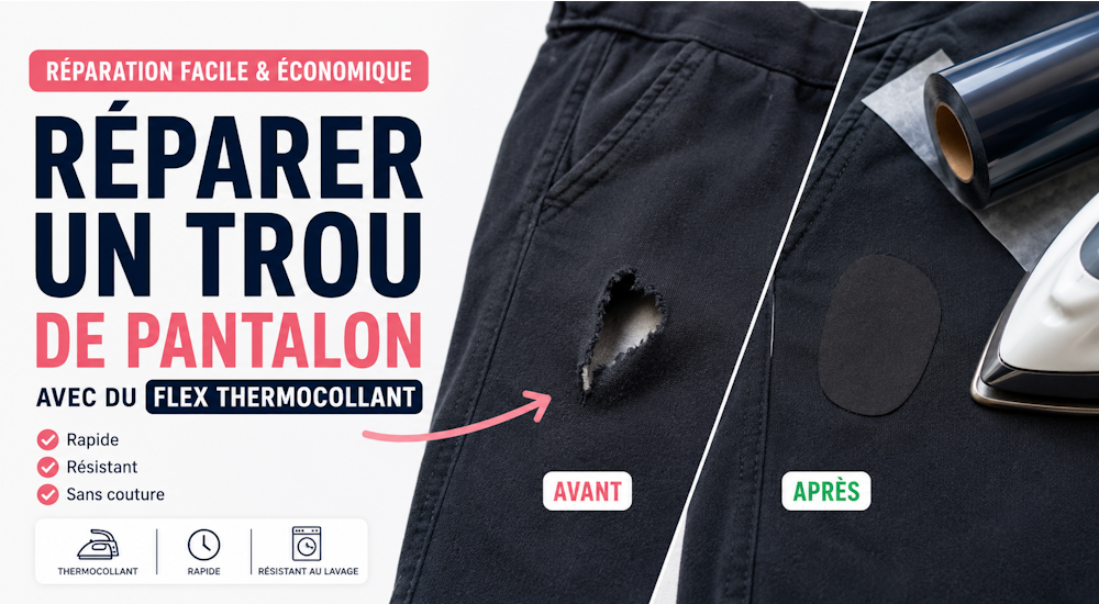 Come Riparare un Buco nei Pantaloni con il Flex Termoadesivo ?