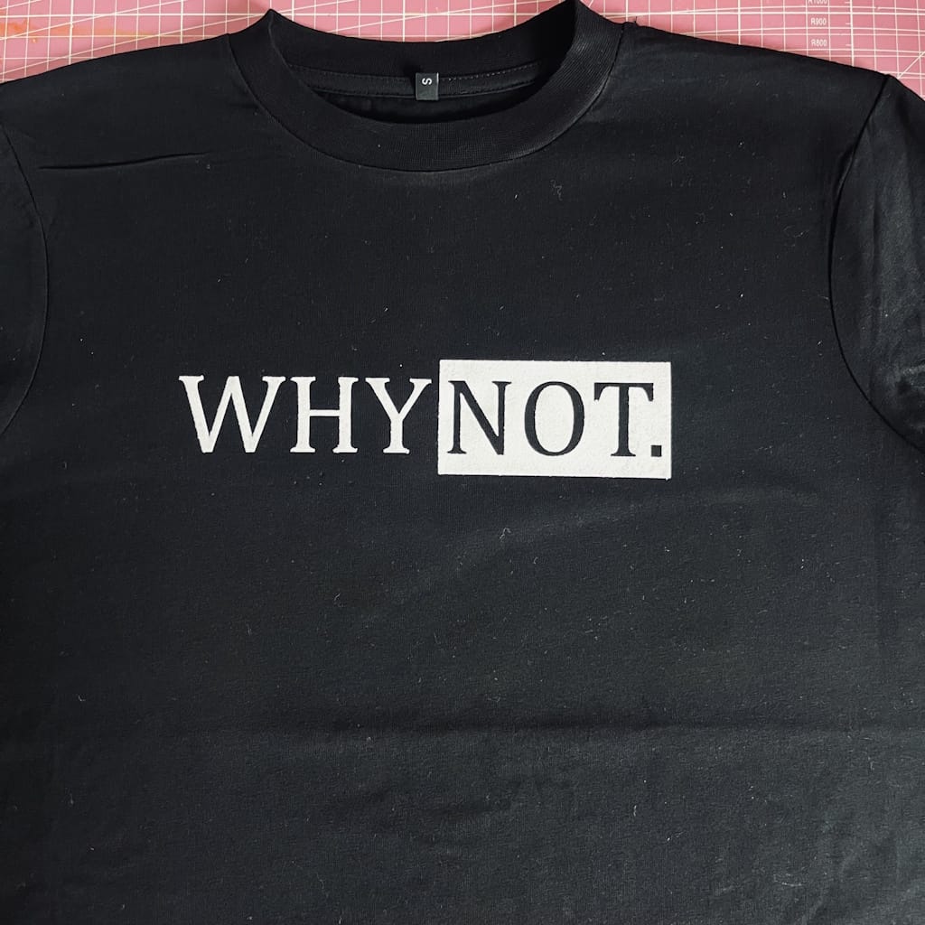 personalize a textile with the Cricut using heat-transfer flex